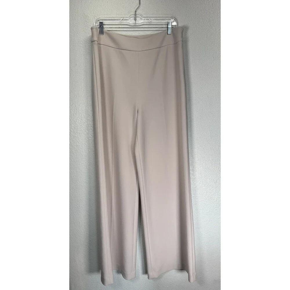 Marciano Los Angeles Cream Beige Wide Leg High Rise Casual Dress Pants Sz Large